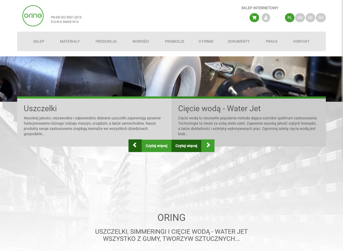Oring - Uszczelnienia techniczne Stanisław Matyja