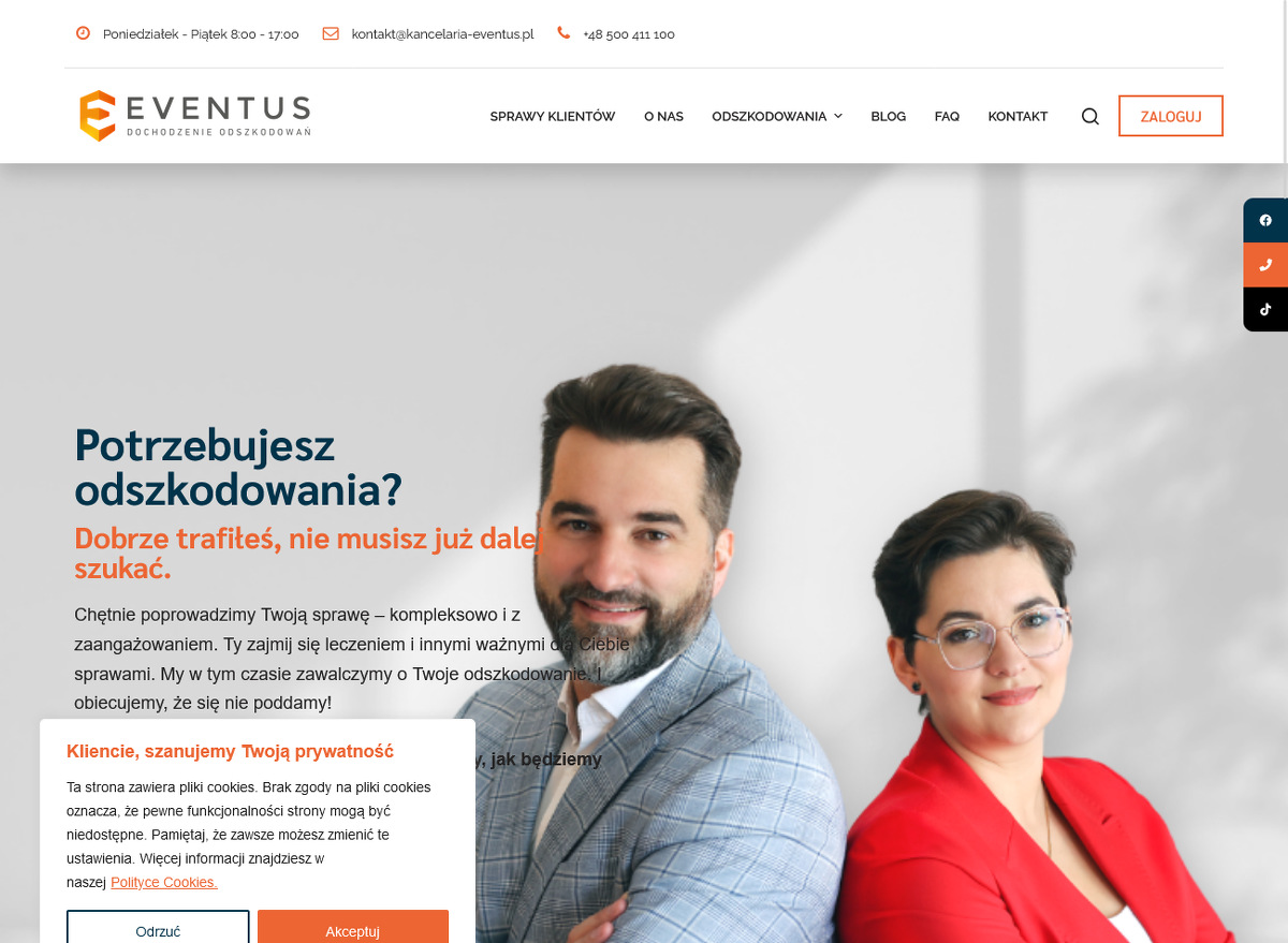 EVENTUS Dochodzenie Odszkodowań