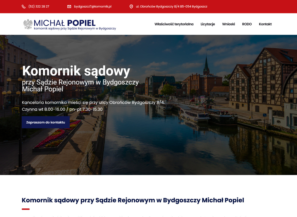 Komornik sądowy Michał Popiel